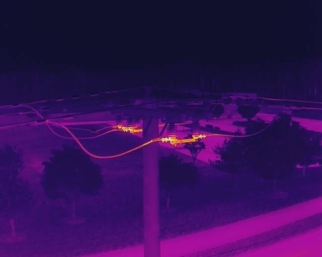 RAMS LLC Thermal Drone Image utility electric pole